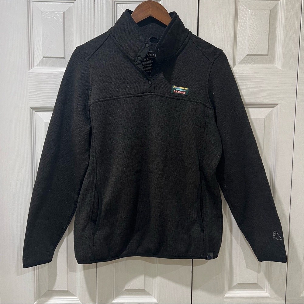 L.L. Bean Black Fleece Sweatshirt